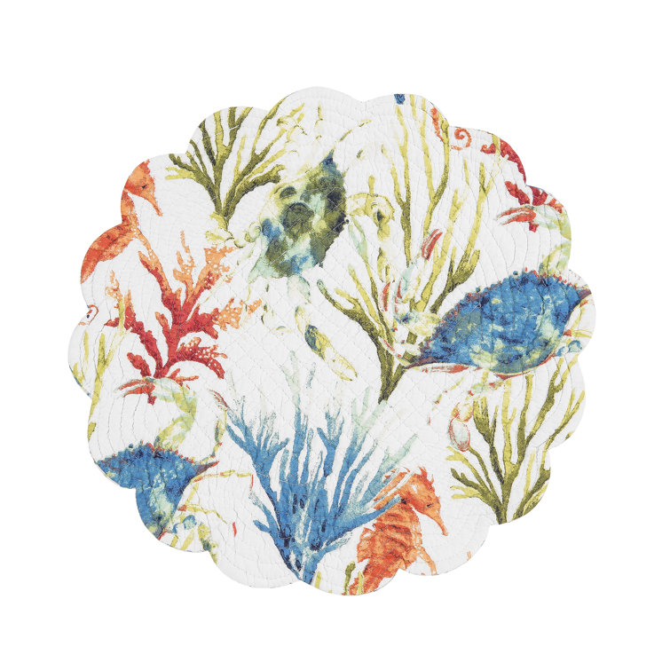 Rosecliff Heights Milie Cotton Nautical Round Placemat Wayfair